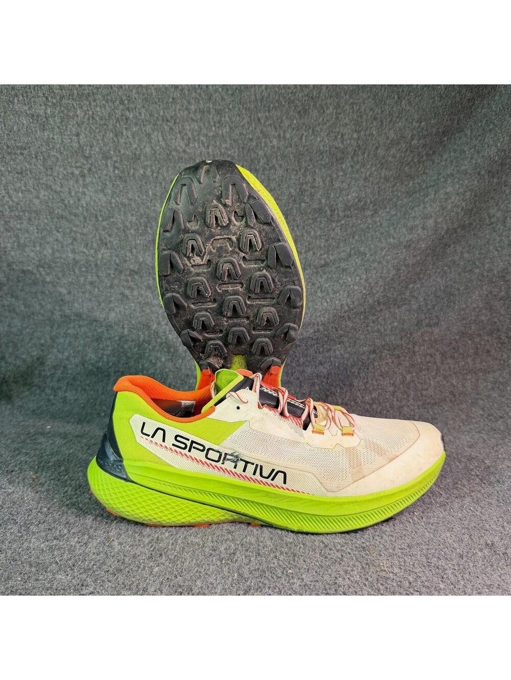 La Sportiva Prodigio Green Orange Mens Size 12 Trail Running Shoes 3033-V